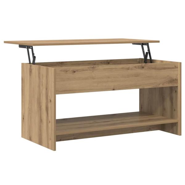 Couchtisch Eiche handwerklich 102 x 50 x 52.5 cm Holzwerkstoff