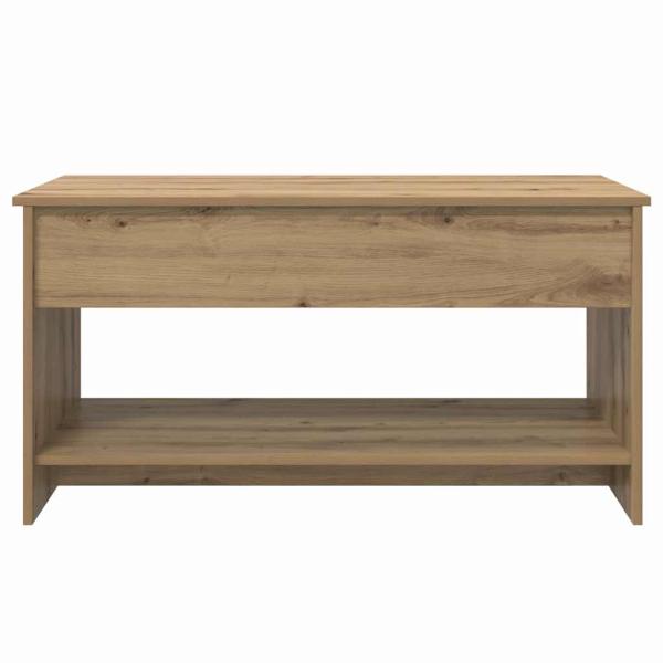 Couchtisch Eiche handwerklich 102 x 50 x 52.5 cm Holzwerkstoff