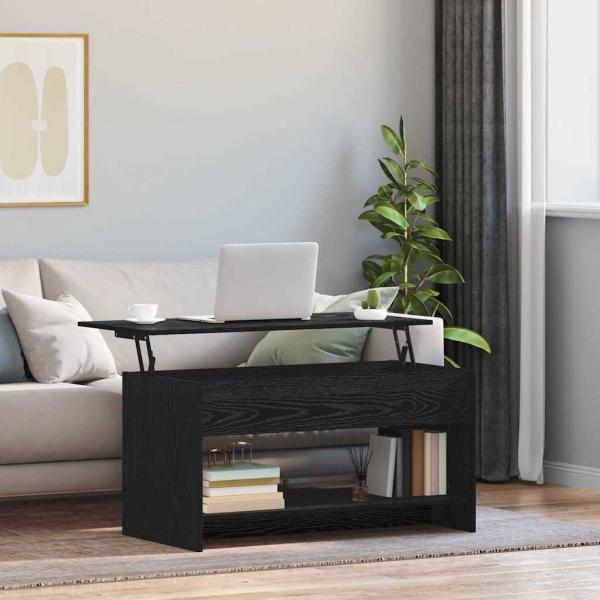 ARDEBO.de - Couchtisch Schwarze Eiche 102 x 50 x 52.5 cm Holzwerkstoff