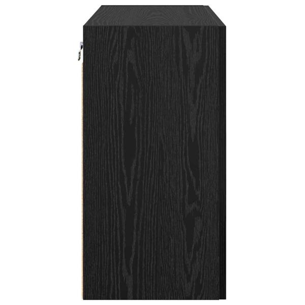 Wandschrank Schwarze Eiche 60 x 31 x 60 cm Holzwerkstoff