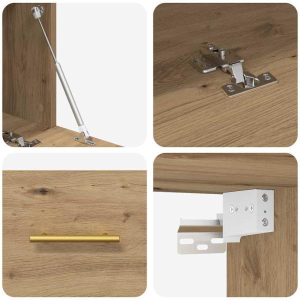 Wandschrank Handwerklich gefertigter Eichenholz