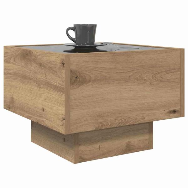 Beistelltisch Eiche handwerklich 40 x 40 x 30 cm Holzwerkstoff