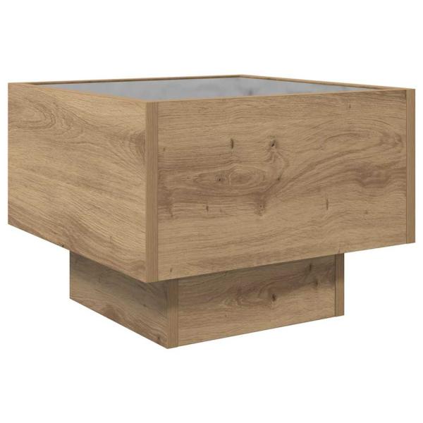 Beistelltisch Eiche handwerklich 40 x 40 x 30 cm Holzwerkstoff