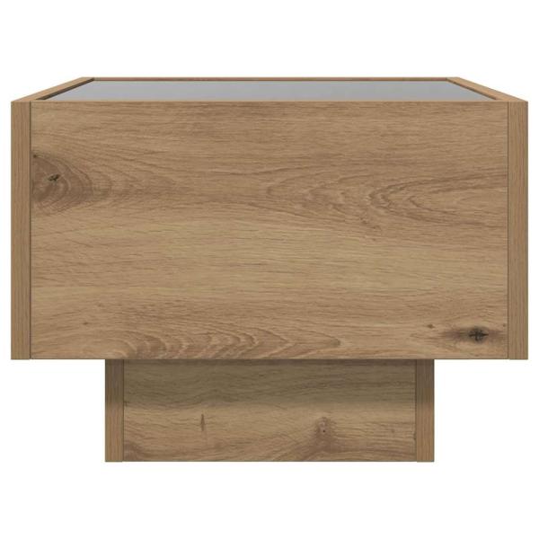 Beistelltisch Eiche handwerklich 40 x 40 x 30 cm Holzwerkstoff