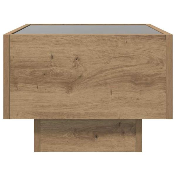 Beistelltisch Eiche handwerklich 40 x 40 x 30 cm Holzwerkstoff