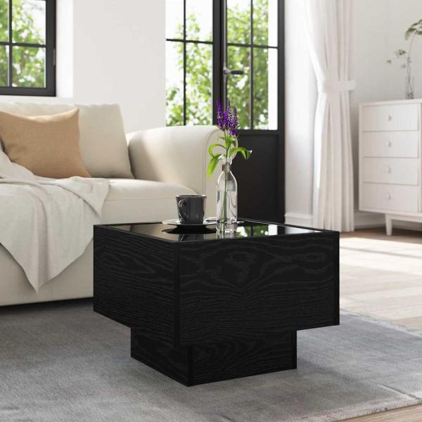 Beistelltisch Schwarze Eiche 40 x 40 x 30 cm Holzwerkstoff