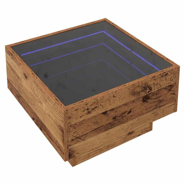 Couchtisch Altholz 50 x 50 x 30 cm Holzwerkstoff