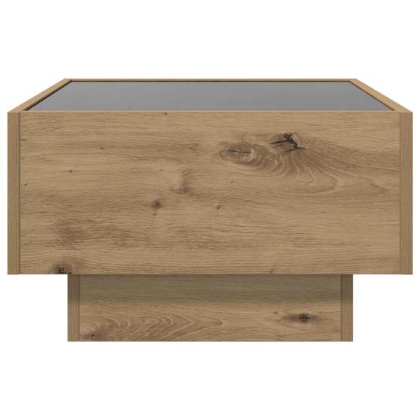 Couchtisch Eiche handwerklich 50 x 50 x 30 cm Holzwerkstoff