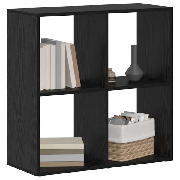 Bücherregal Schwarze Eiche 69,5 x 29 x 69,5 cm Holzwerkstoff