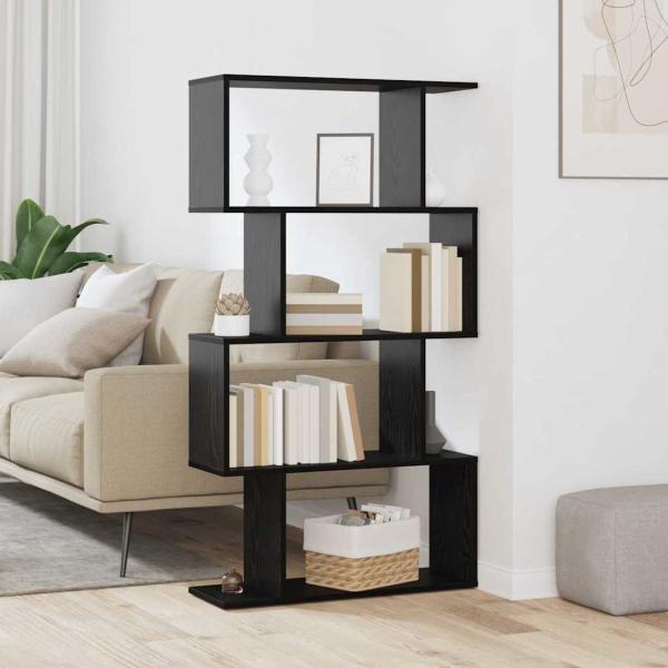 ARDEBO.de - Bücherregal Schwarze Eiche 70 x 24 x 129 cm Holzwerkstoff