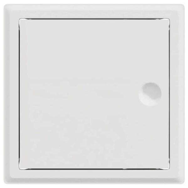 Zugangstür 2 pcs Weiß 20 x 20 cm Stahl