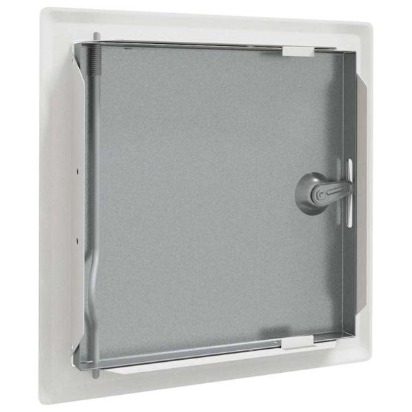 Zugangstür 2 pcs Weiß 20 x 20 cm Stahl