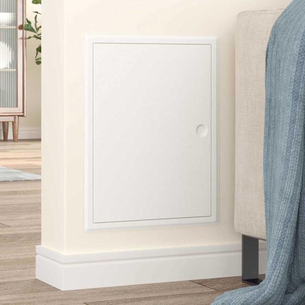 Zugangstür Weiß 30 x 40 cm Stahl