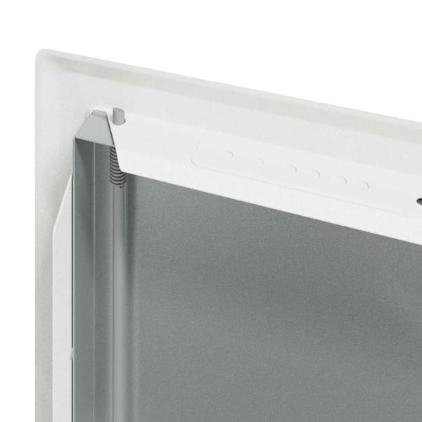 Zugangstür Weiß 50 x 50 cm Stahl