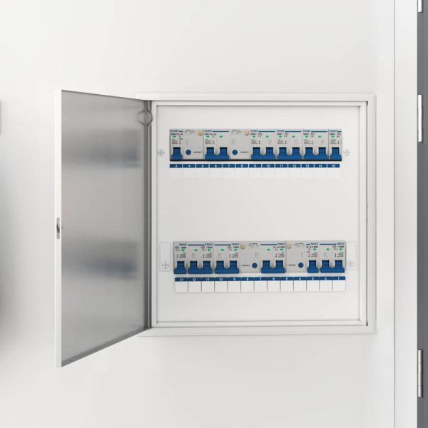 ARDEBO.de - Zugangstür Weiß 60 x 60 cm Stahl