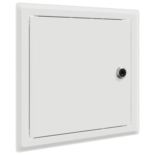 Zugangstür 2 pcs Weiß 20 x 20 cm Stahl