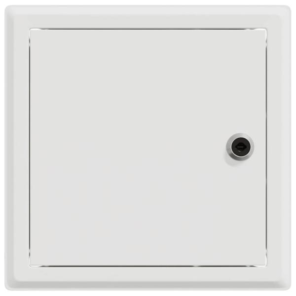 Zugangstür 2 pcs Weiß 20 x 20 cm Stahl