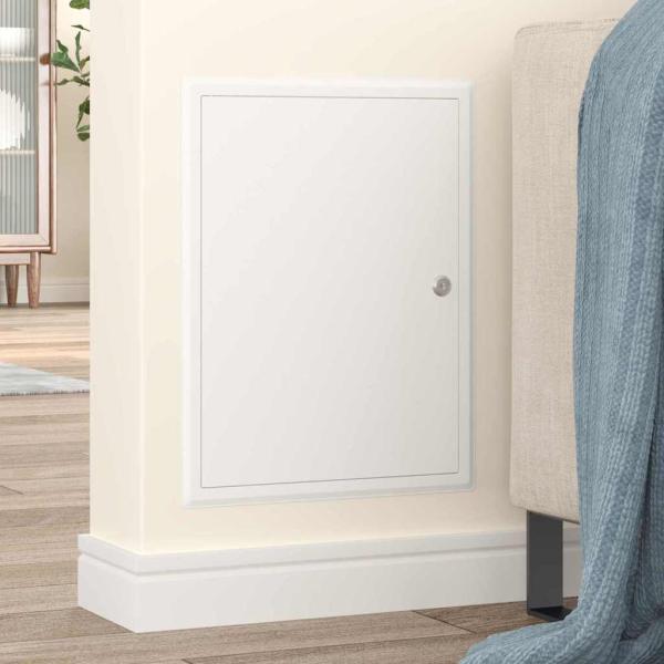 Zugangstür Weiß 30 x 40 cm Stahl