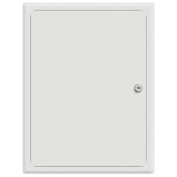 Zugangstür Weiß 30 x 40 cm Stahl