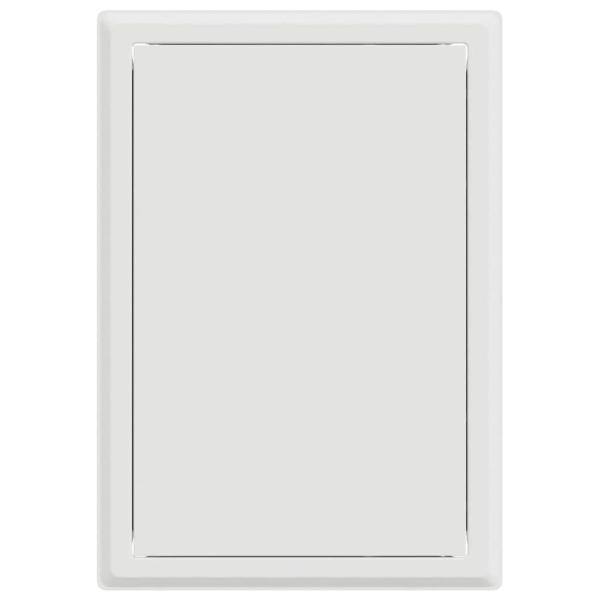 Zugangstür Weiß 20 x 30 cm Stahl