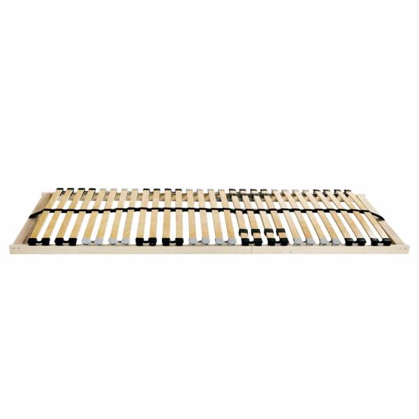 Lattenrost Braun 120 x 190 cm Massives Buchenholz