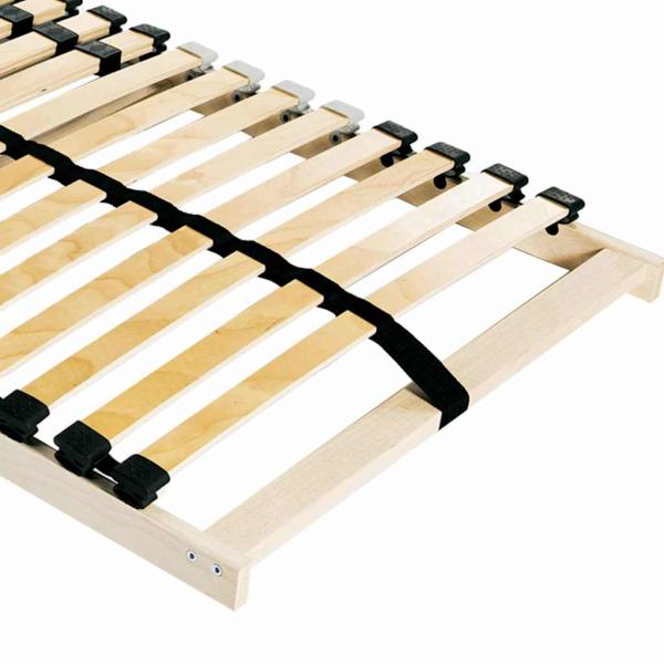 Lattenrost Braun 120 x 190 cm Massives Buchenholz