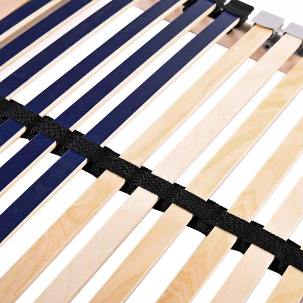 Lattenrost Braun 100 x 190 cm Holz und Kunststoff