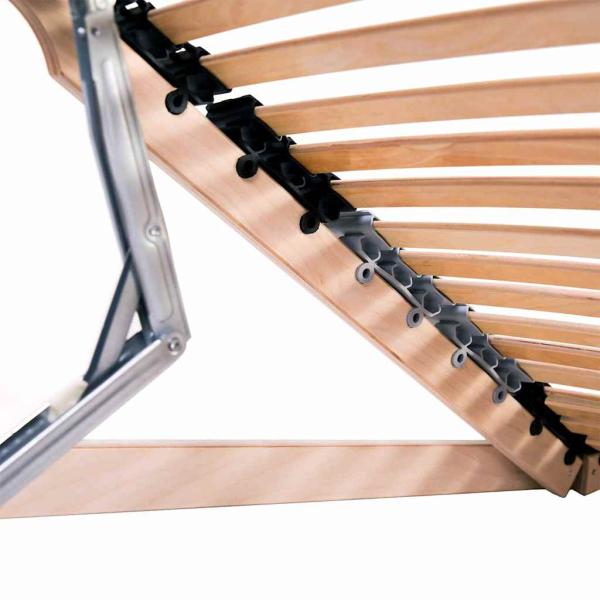 Lattenrost Braun 140 x 190 cm Massives Buchenholz