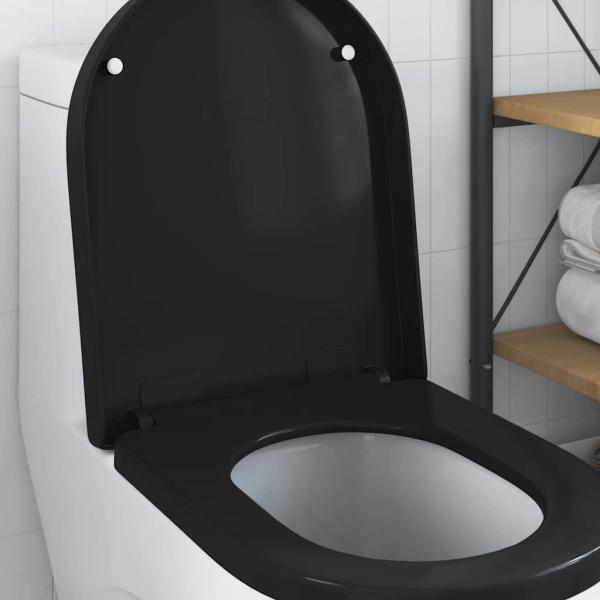 Toilettensitz Schwarz 48 x 36,5 x 4,5 cm Polypropylen