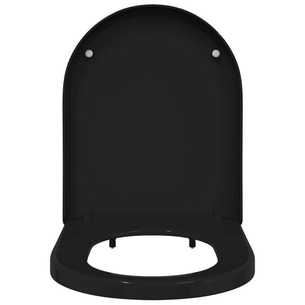 Toilettensitz Schwarz 48 x 36,5 x 4,5 cm Polypropylen