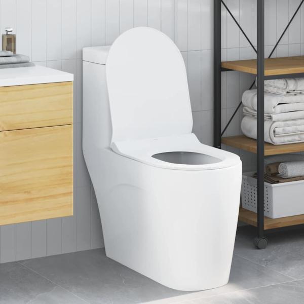 ARDEBO.de - Toilettensitz Weiß 48,5 x 36 x 5 cm Polypropylen