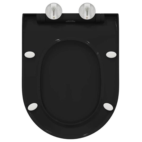 Toilettensitz Schwarz 48,5 x 36 x 5 cm Polypropylen