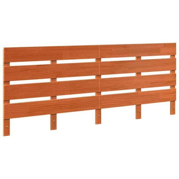 Kopfteil Wachsbraun 200,5 x 3 x 80 cm Massivholz Kiefer