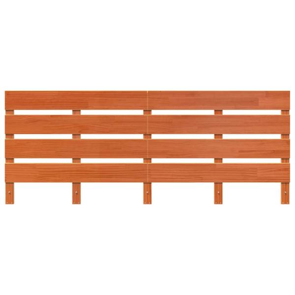 Kopfteil Wachsbraun 200,5 x 3 x 80 cm Massivholz Kiefer