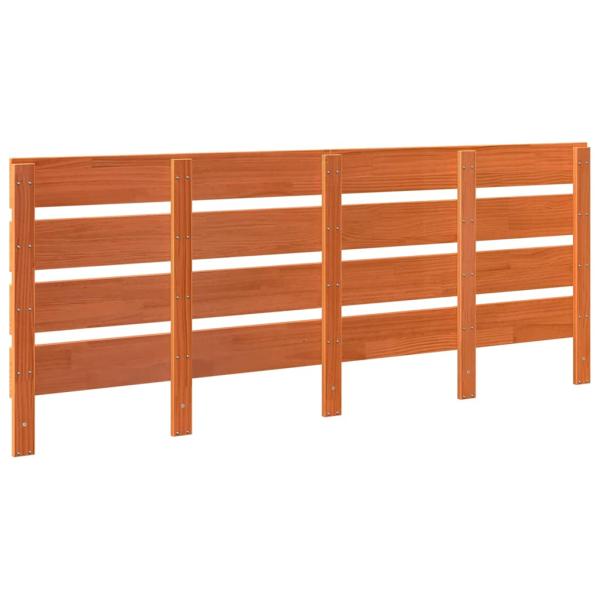Kopfteil Wachsbraun 200,5 x 3 x 80 cm Massivholz Kiefer