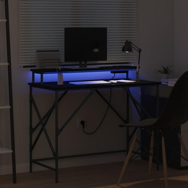 Schreibtisch Schwarze Eiche 100 x 50 x 86.5 cm Holzwerkstoff