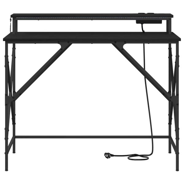 Schreibtisch Schwarze Eiche 100 x 50 x 86.5 cm Holzwerkstoff