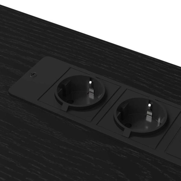 Schreibtisch Schwarze Eiche 100 x 50 x 86.5 cm Holzwerkstoff