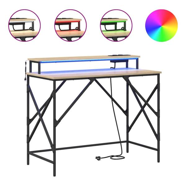 Schreibtisch Sonoma Eiche 100 x 50 x 86.5 cm Holzwerkstoff