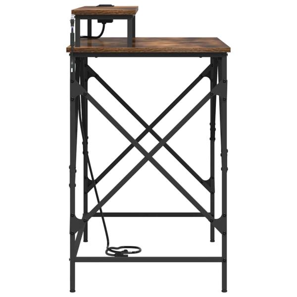 Schreibtisch Räuchereiche 100 x 50 x 86.5 cm Holzwerkstoff