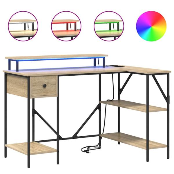 Schreibtisch Sonoma Eiche 120 x 79 x 86.5 cm Holzwerkstoff
