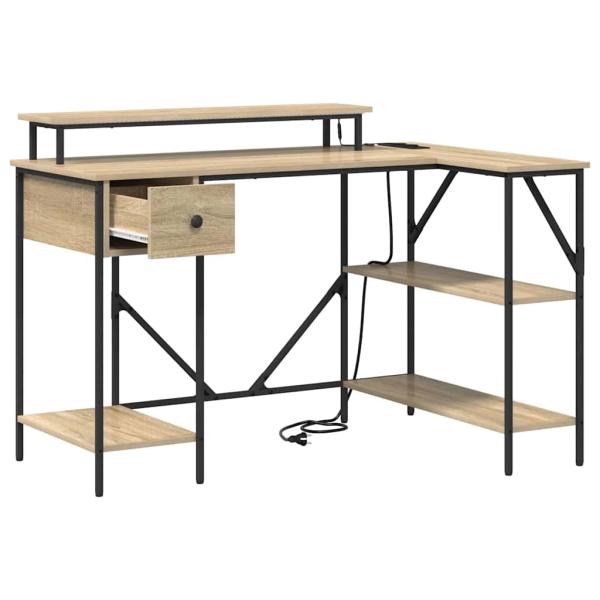Schreibtisch Sonoma Eiche 120 x 79 x 86.5 cm Holzwerkstoff