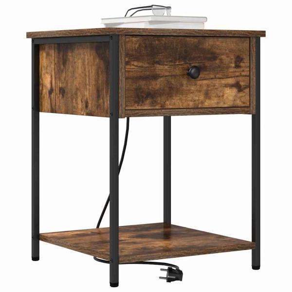 Nachttisch Räuchereiche 42 x 41 x 56 cm Holzwerkstoff