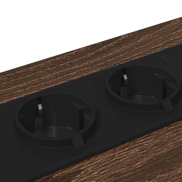 Nachttische 2 pcs Braune Eiche 42 x 41 x 56 cm Holzwerkstoff