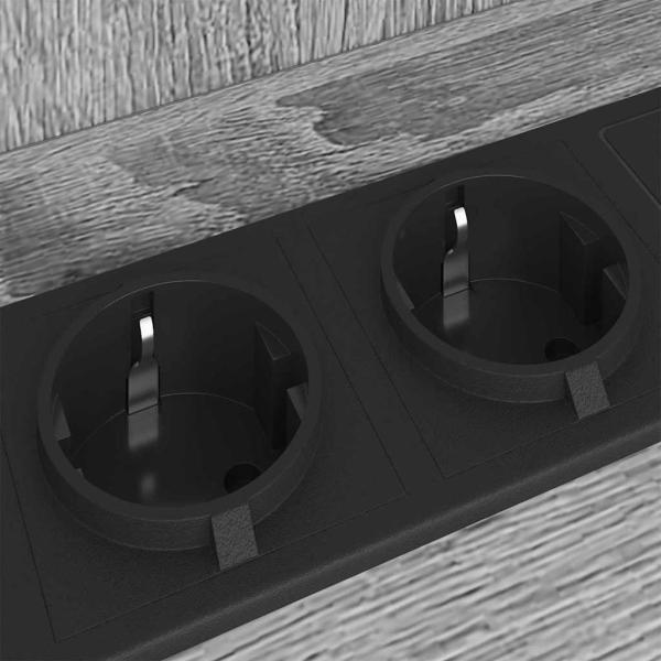 Nachttisch 2 pcs Grau Sonoma 38 x 31 x 61 cm Holzwerkstoff