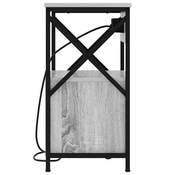 Nachttisch 2 pcs Grau Sonoma 40 x 31 x 60 cm Holzwerkstoff