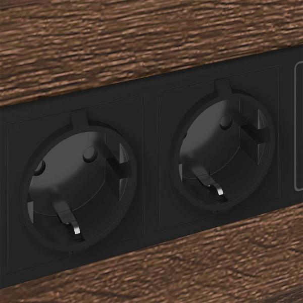 Nachttisch Braune Eiche 40 x 31 x 60 cm Holzwerkstoff