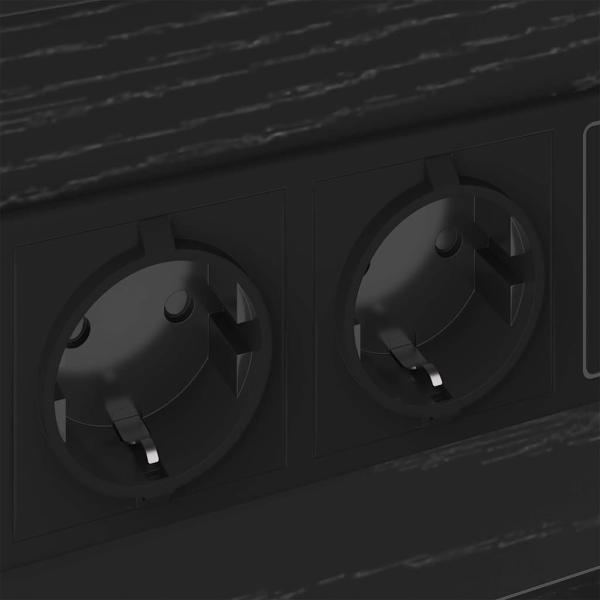 Nachttisch Schwarze Eiche 40 x 31 x 60 cm Holzwerkstoff