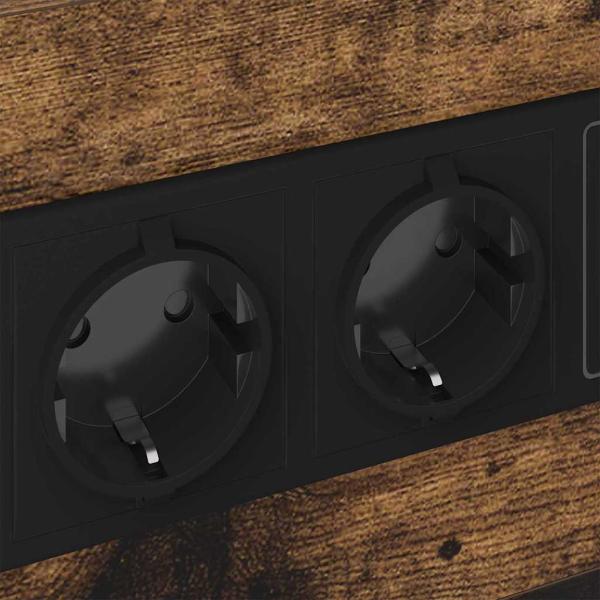 Nachttische 2 pcs Räuchereiche 40 x 31 x 60 cm Holzwerkstoff