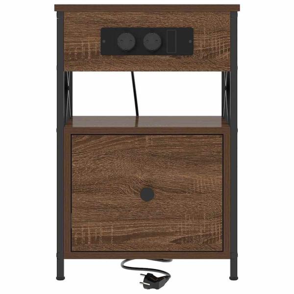 Nachttisch Braune Eiche 40 x 31 x 60 cm Holzwerkstoff